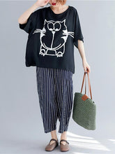 Cartoon Loose Printed T-Shirt
